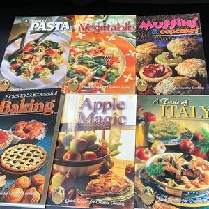 The American Cooking Guild 6 Creative Cooking Recipe cookbook Vintage Set